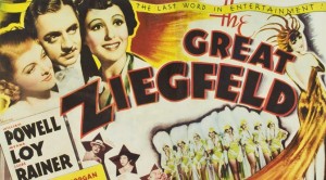 "The Great Ziegfeld" featured image. Detail from original movie poster.